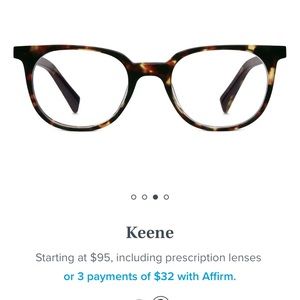 Warby Parker Keene Burnt Lemon Tortoise Frames